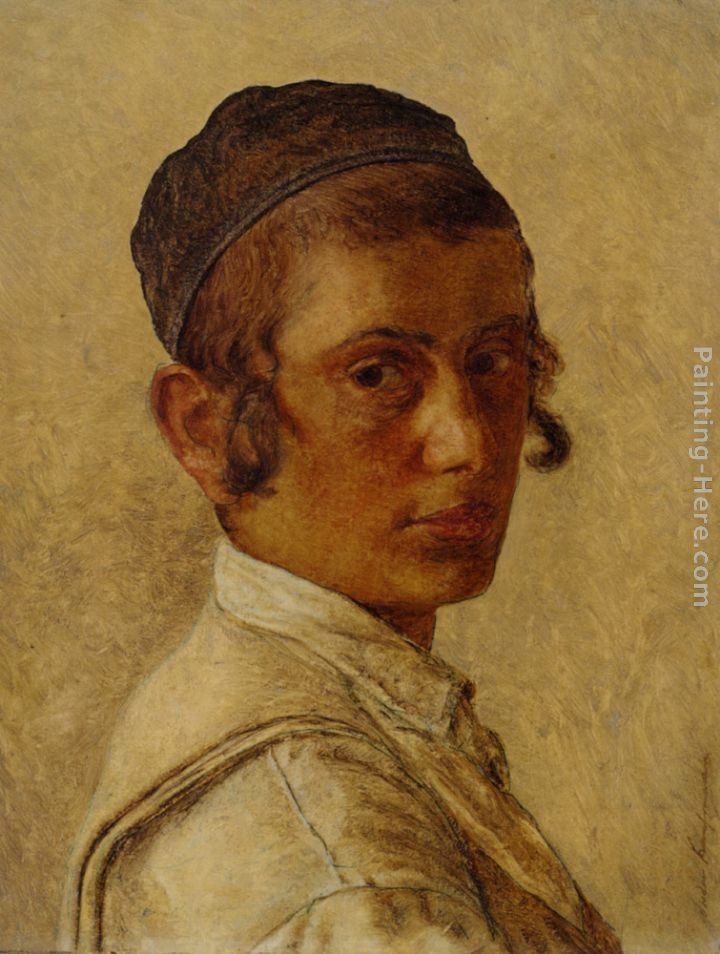 Isidor Kaufmann Portrait of a Young Orthodox Boy